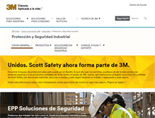 Tablet Screenshot of 3mseguridadindustrial.cl